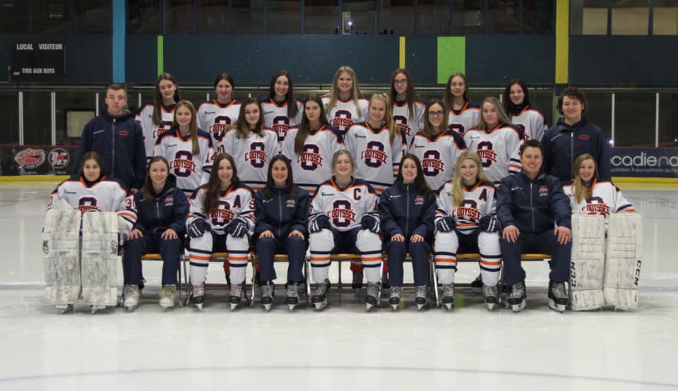 The Odyssée High School Girls Hockey Team